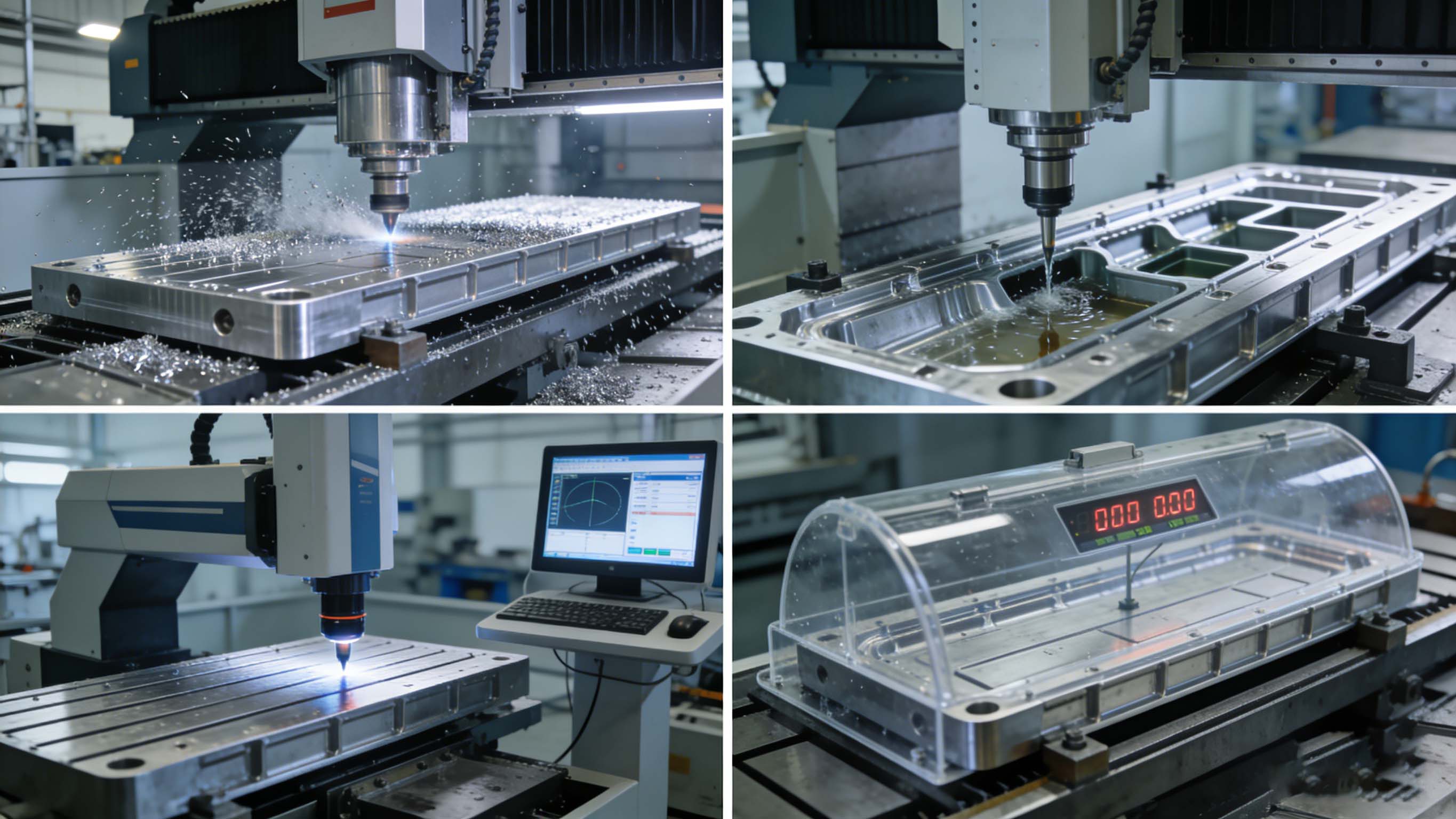 电池托盘大型龙门加工、流道加工与综合性能测试场景