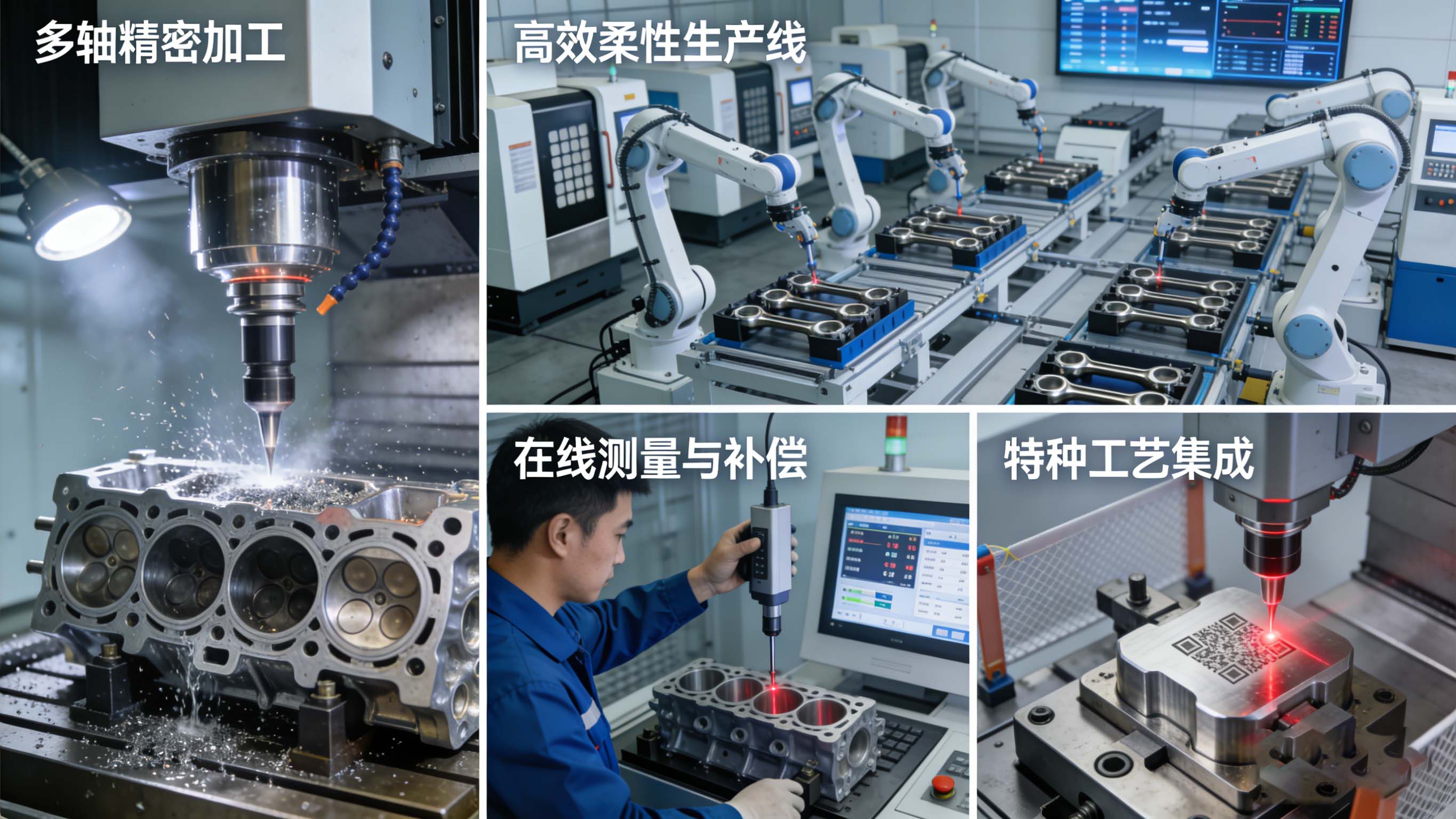 现代发动机核心零部件CNC加工所需的核心能力展示