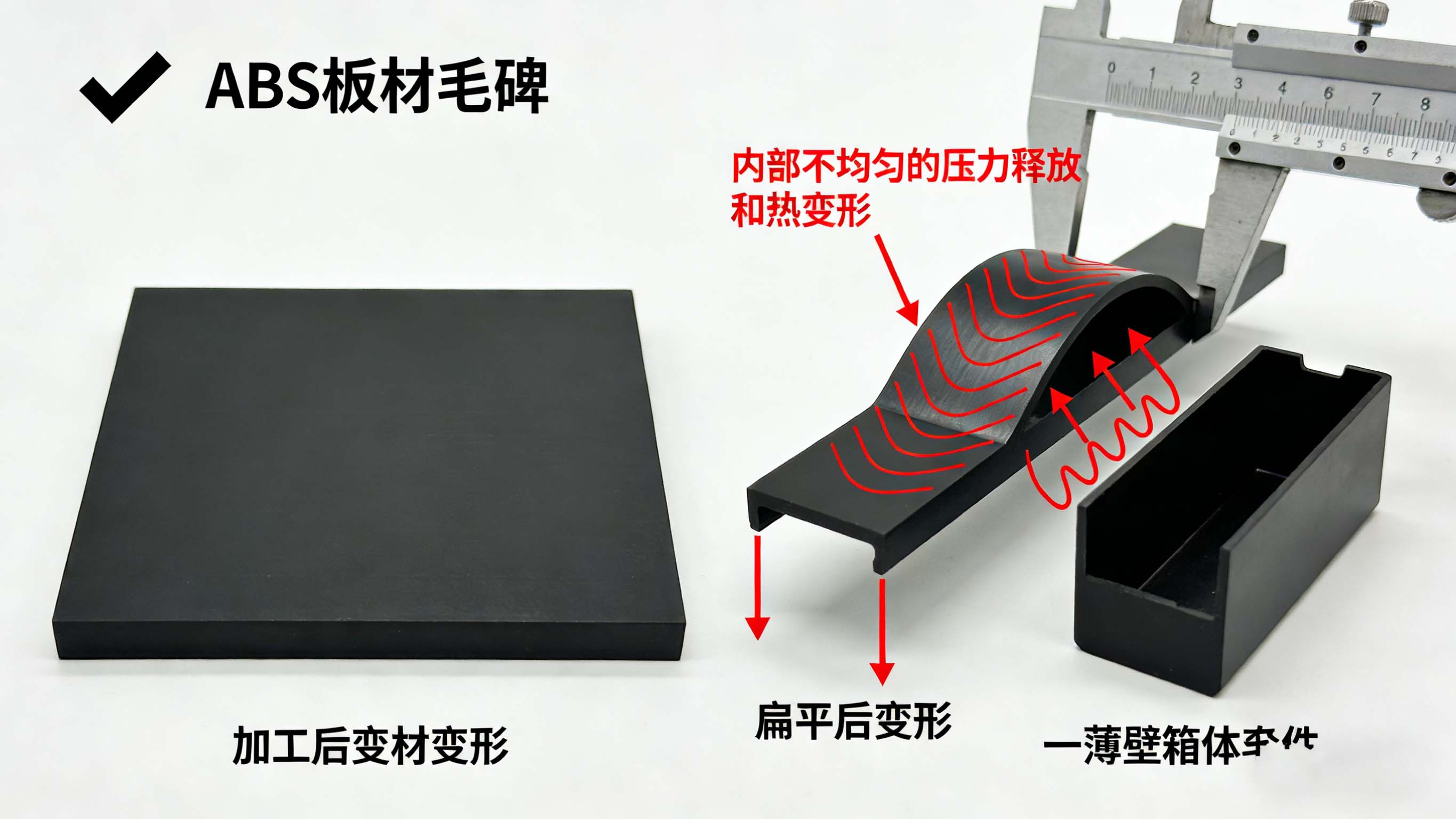 ABS材料CNC加工防變形完全指南：系統性解決收縮、內應力與熱變形