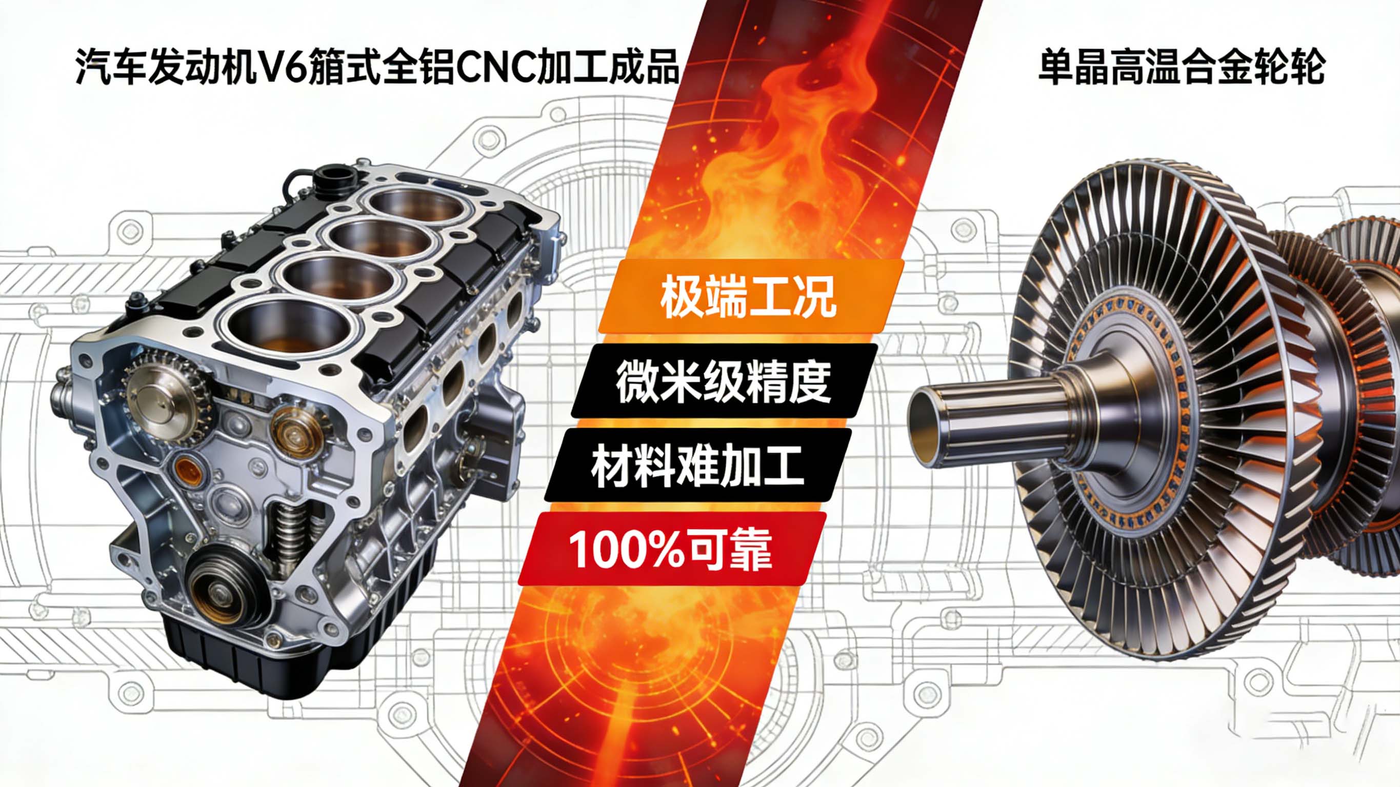 发动机核心零部件CNC加工深度解析：从缸体、涡轮到精密制造