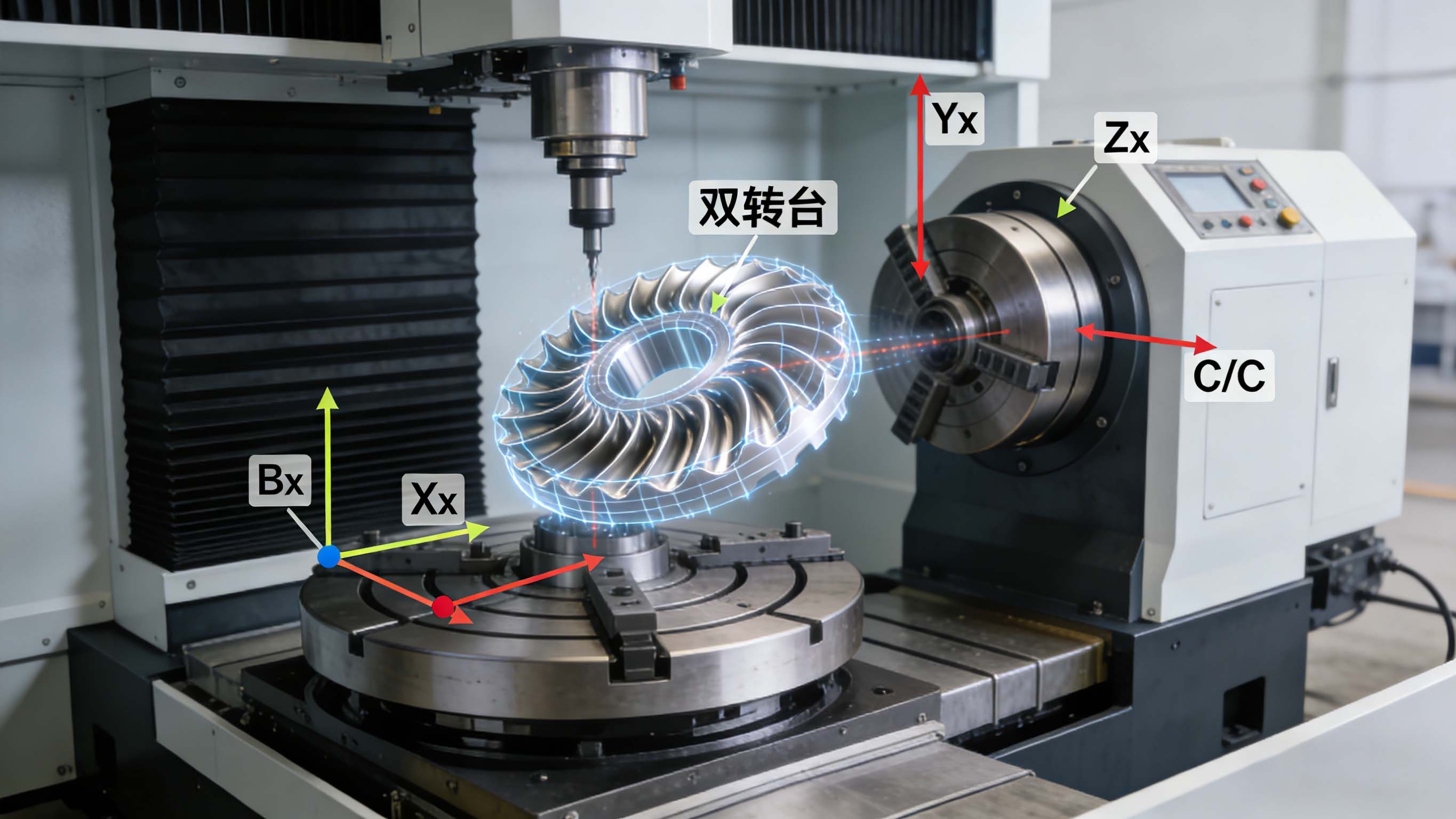 五軸數控機床技術深度解析：結構類型、聯動原理與高端制造應用