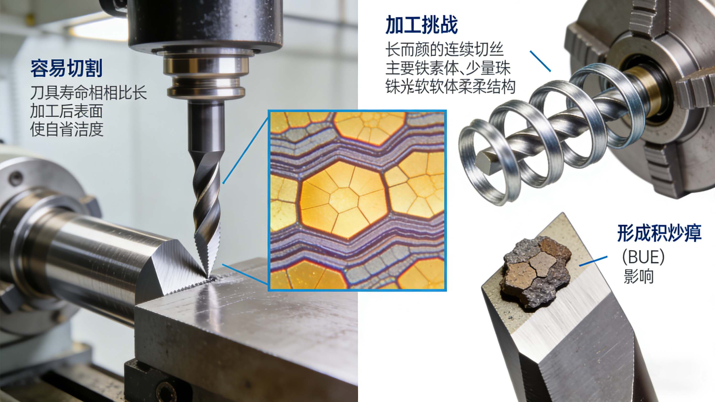 低碳钢CNC加工高效指南：材料特性、断屑控制与表面质量优化