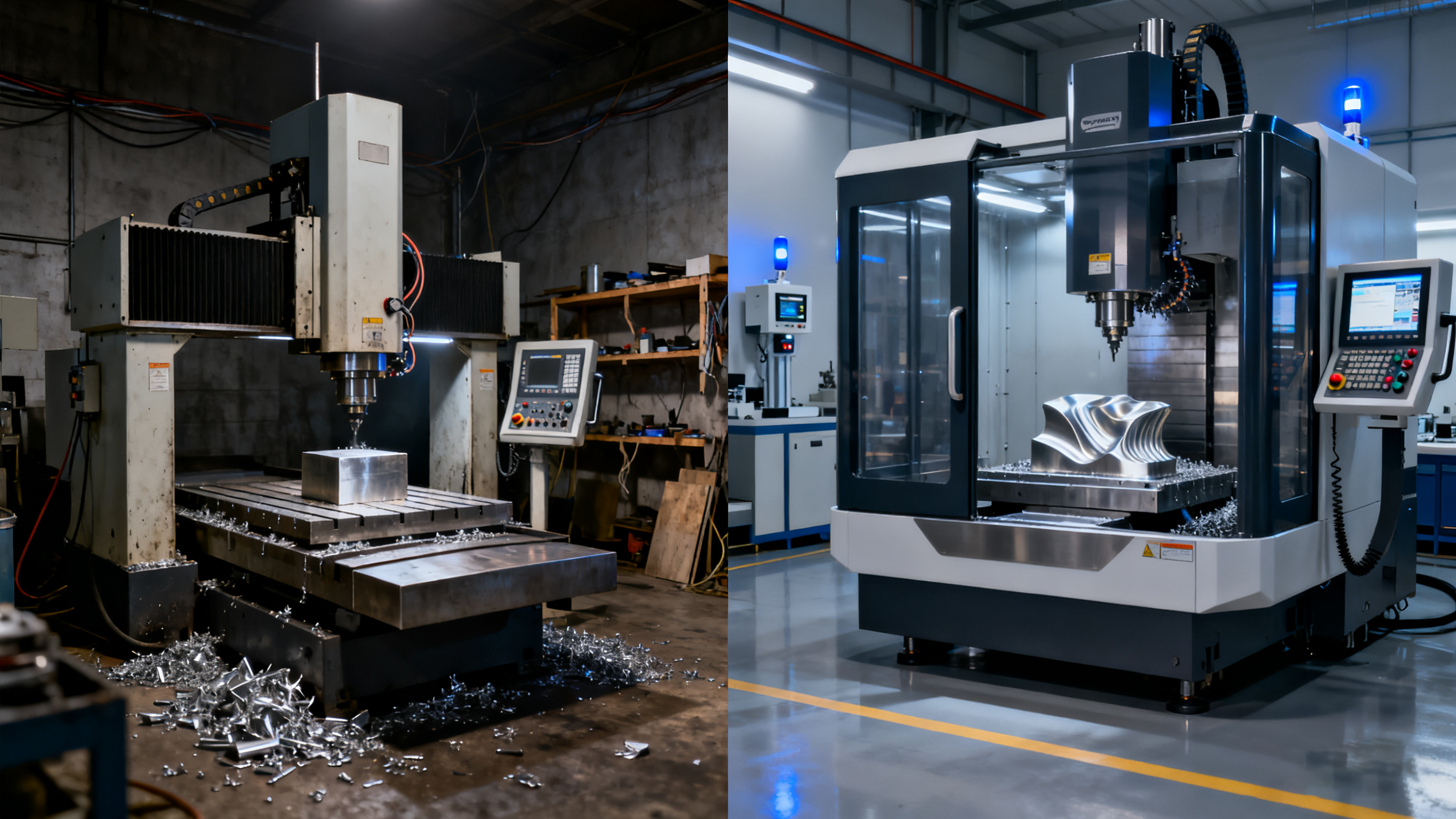 不同檔次CNC設(shè)備對(duì)比展示