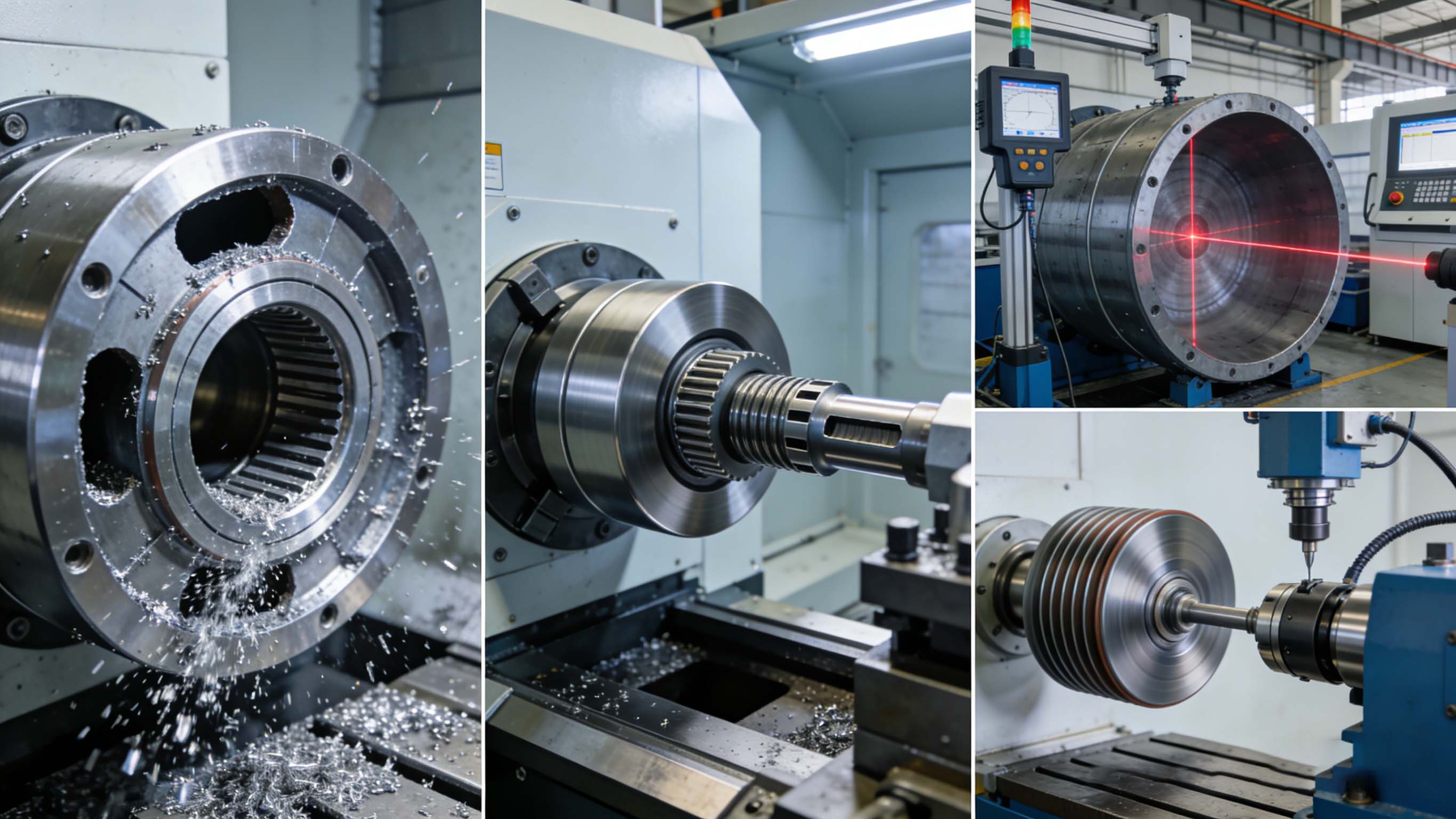 电动机壳体、转轴精密加工与转子动平衡校正场景