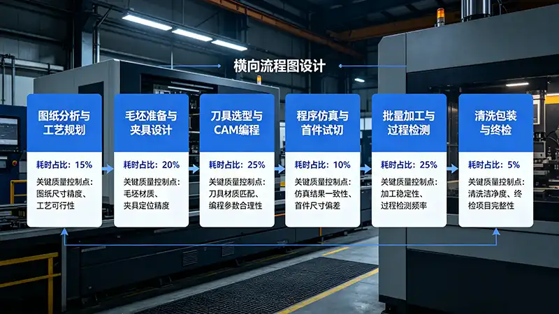 CNC加工工艺流程图