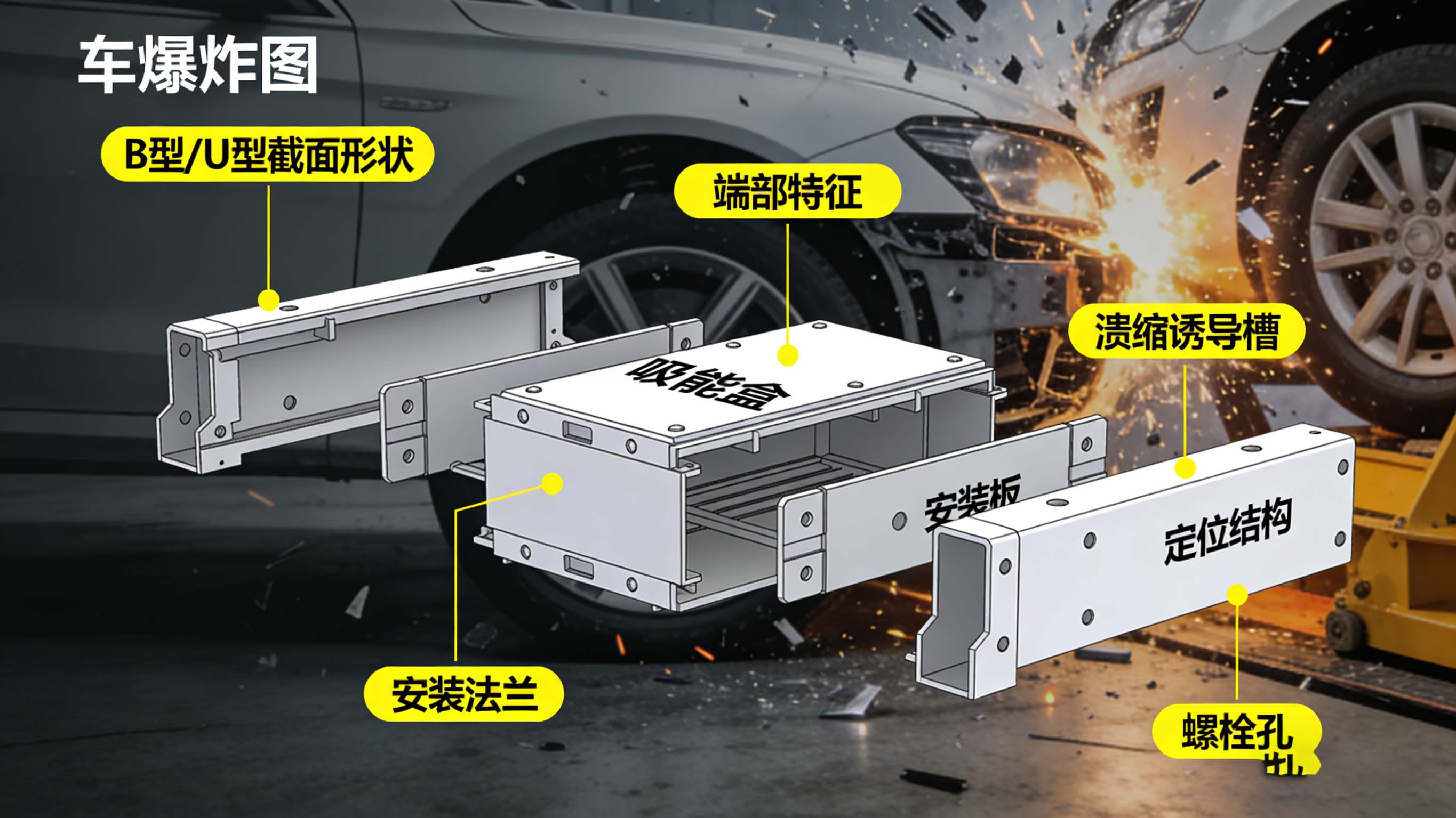 汽车防撞梁CNC加工工艺详解