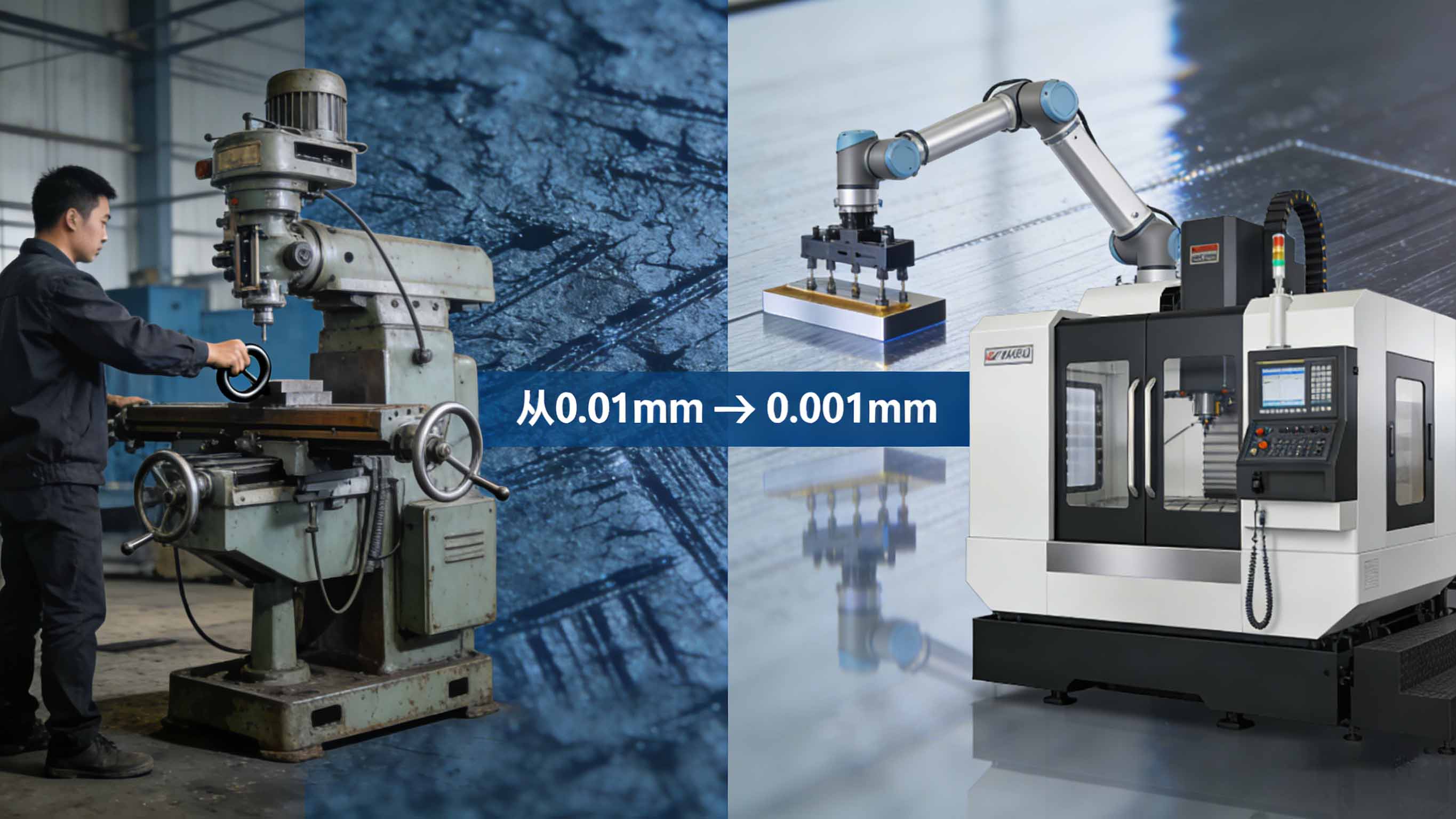 手摇平面磨床与数控平面磨床对比图