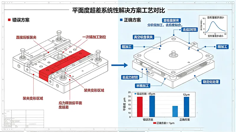 平面度超差六大诱因示意图