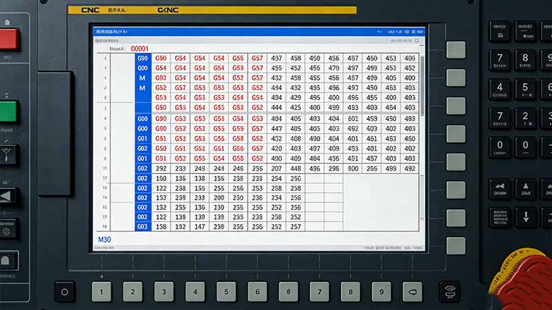 G代码程序结构示意图