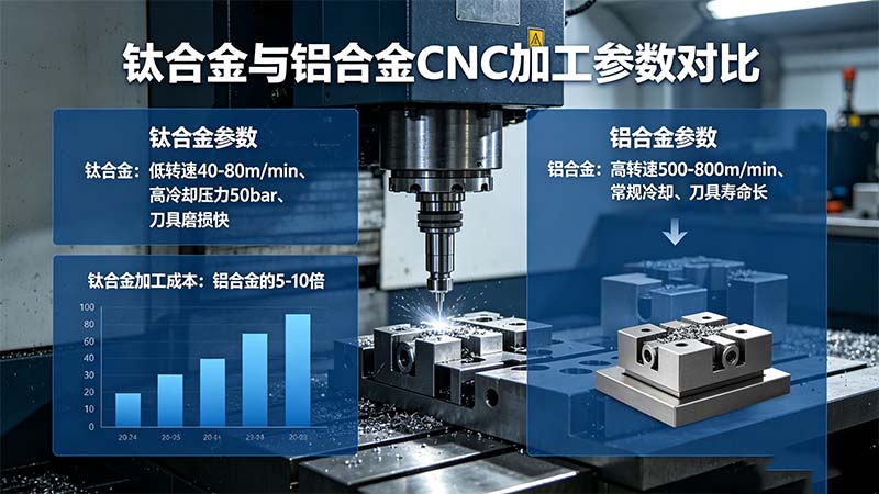 钛合金与铝合金加工参数对比图