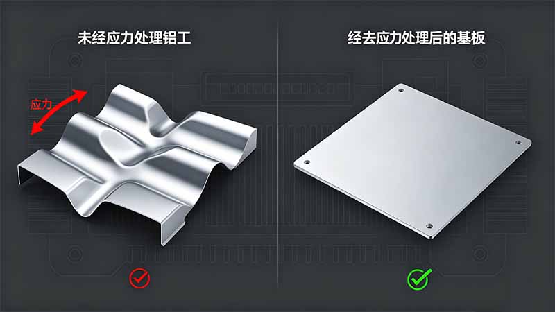 逆变器散热基板结构及精度要求示意图