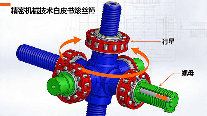 行星滚柱丝杠精密传动技术解析：结构、制造工艺与性能对比