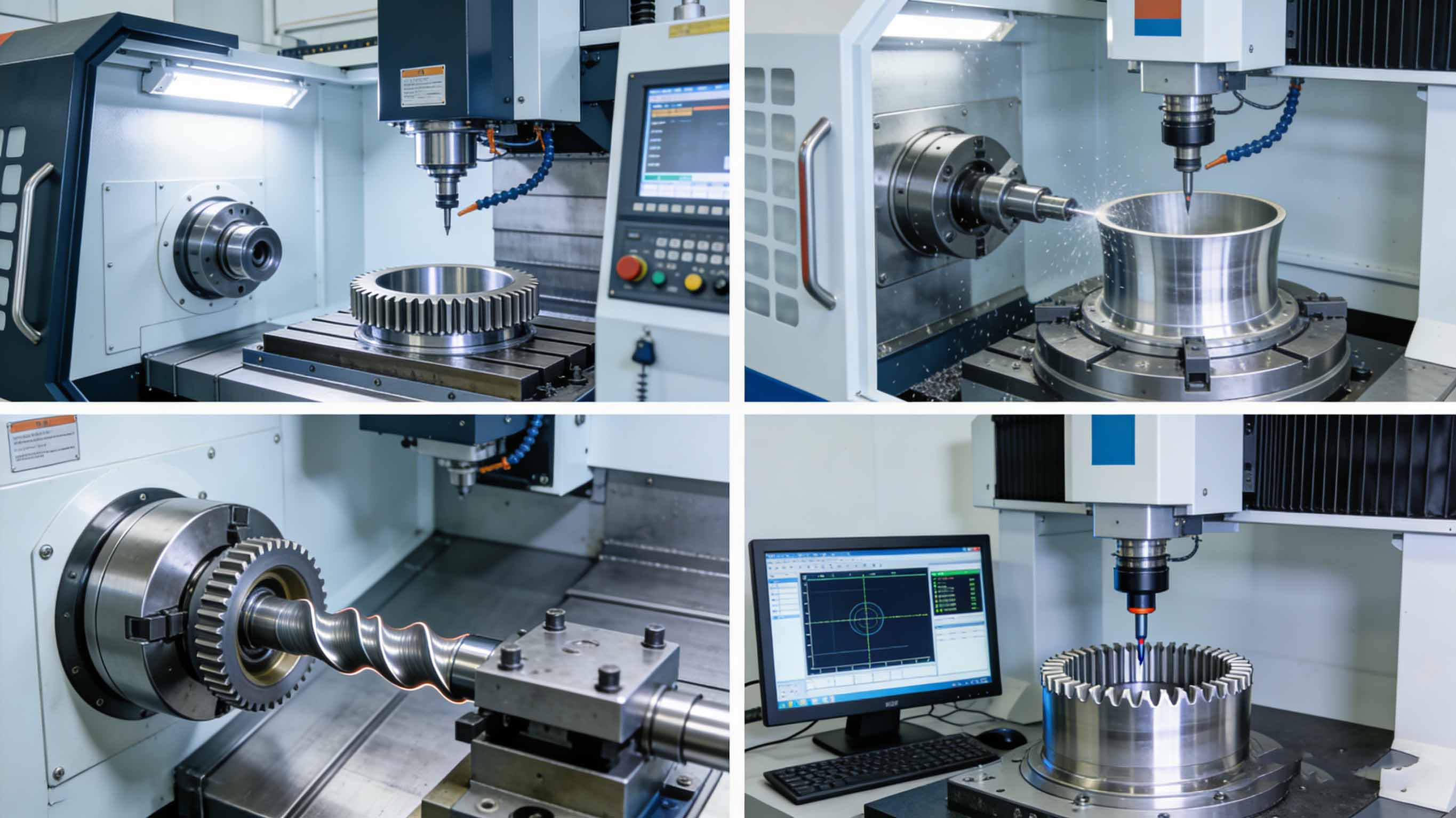 谐波减速器核心零件精密加工与检测场景