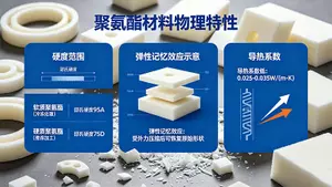 聚氨酯材料特性与加工挑战示意图.webp