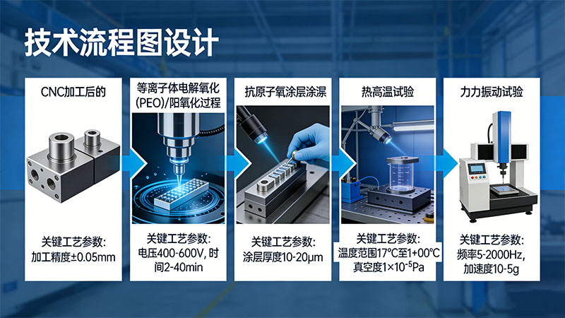 太空光伏零部件表面处理与环境验证流程图